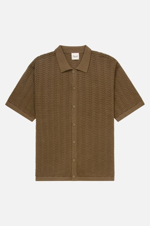 Kuwalla Kuwalla Wave Knit Polo Shirt