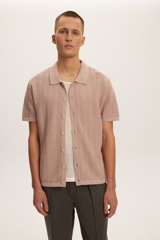 Kuwalla Kuwalla Wave Knit Polo Shirt