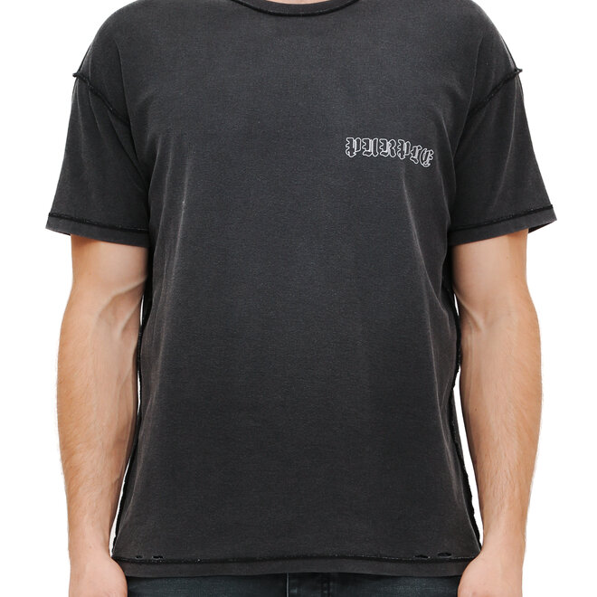 Purple Brand Textured Inside Out Tee 'White|P101-TBWD325