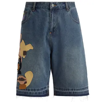 Kidsuper Kidsuper Face Patchwork Baggy Short