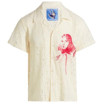 Kidsuper Kidsuper Lace Girl Painting Shirt