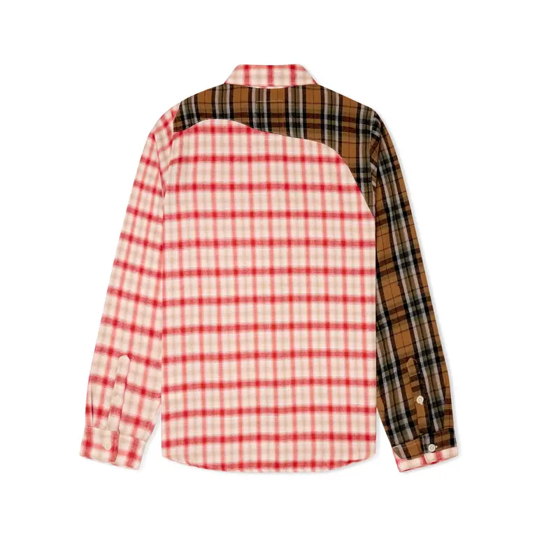 Kidsuper Kidsuper Patchwork Face Flannel Shirt