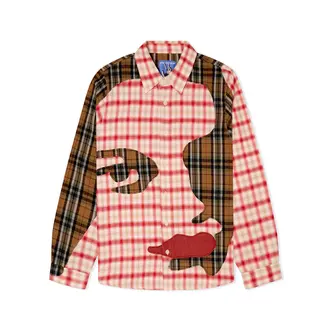 Kidsuper Kidsuper Patchwork Face Flannel Shirt