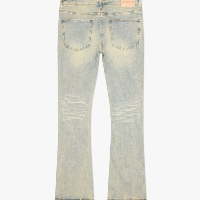 ●HOODHOOD● HD Washing Denim Parachute Sweatpants Light Blu HD Washing Denim Parachute Sweatpants - HOODHOOD | 60