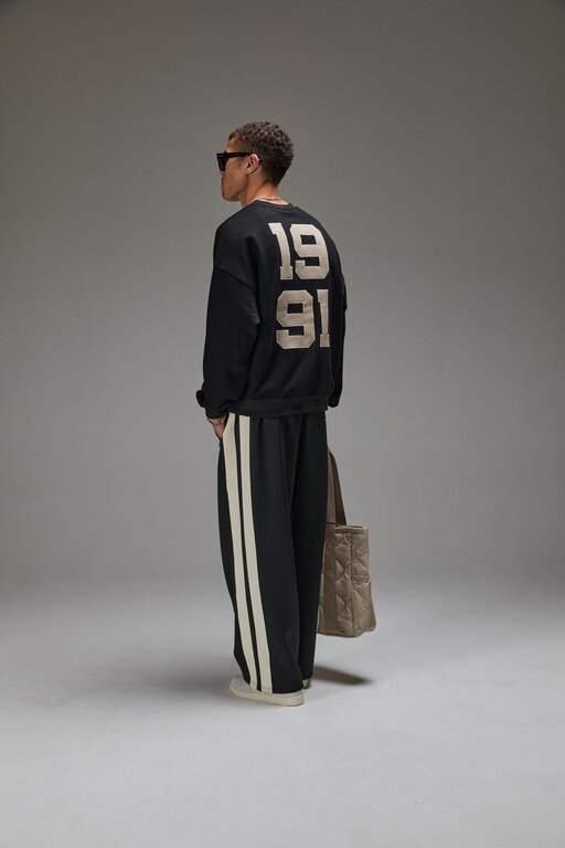 Criminal Damage Criminal Damage Leather Applique Logo Sweatshirt