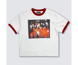 Pleasures Self Tilted Ringer Tee 'White|P25SK007-WHITE|Top