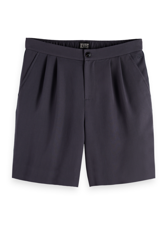 Scotch & Soda S&S Pleated Sateen Bermuda Short