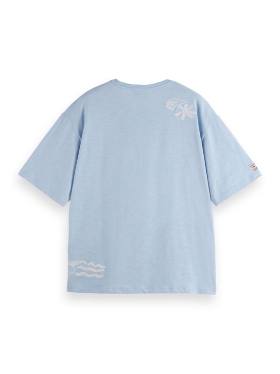 Scotch & Soda S&S Slub Embroidery Tee