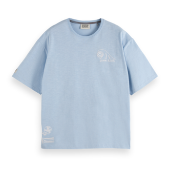 Scotch & Soda S&S Slub Embroidery Tee