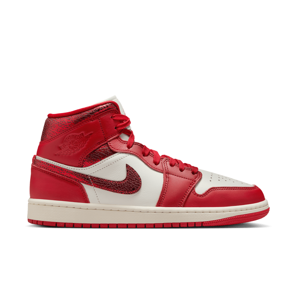 Wmns Air Jordan 1 Mid SE 'Sail/Varsity Red-Team Red|HJ9337