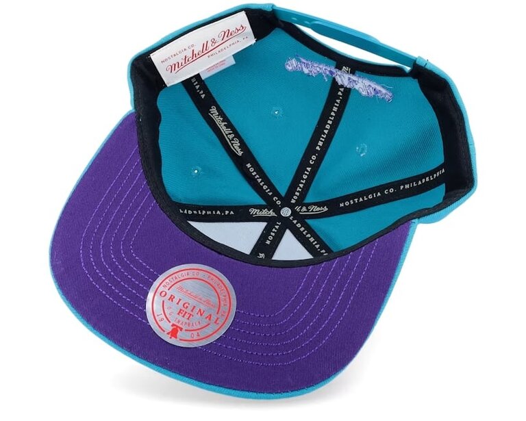 Mitchell & Ness M&N Front Face Snapback Charlotte Hornets