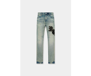 ◆BADBLOOD◆ Squad Convex Pants Denim White w-pts25-029 RTA Bryant Denim 'Ocean Shade OG Patch|MPVCD995-B1205OSDOP