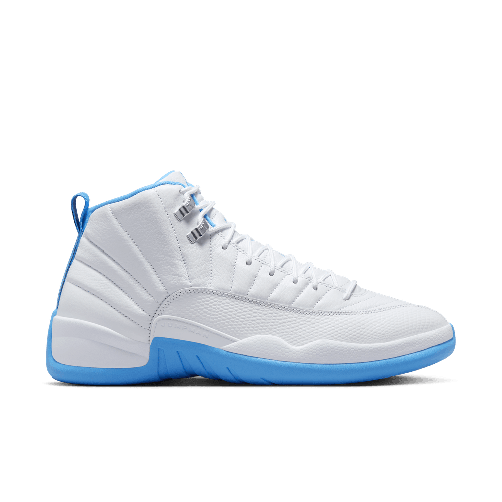 Air Jordan 12 Retro 'WHT/University BLU-Metallic Silver