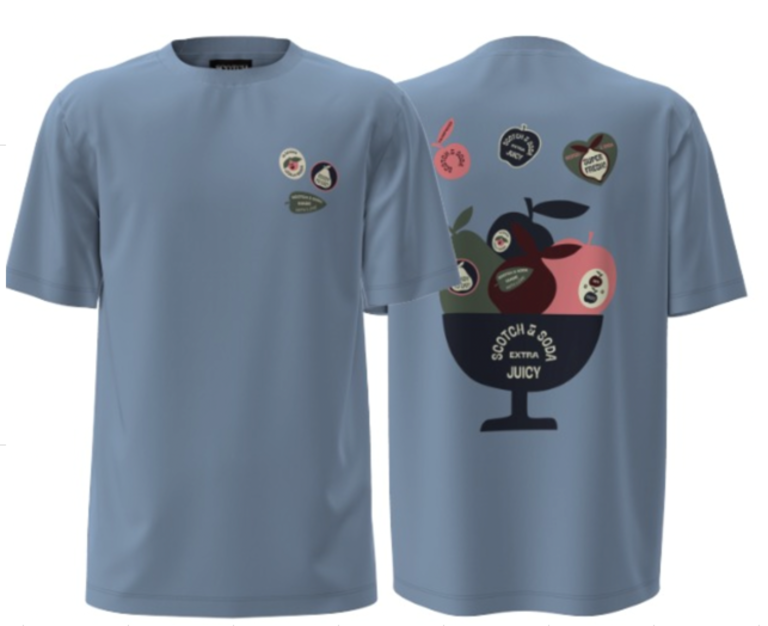 Scotch & Soda S&S Front And Back Artwork Tee