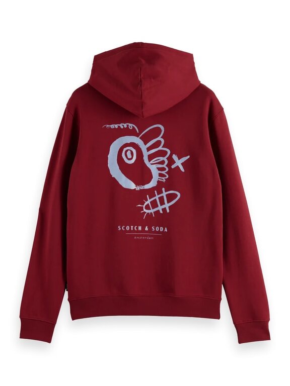 Scotch & Soda S&S Front And Back Artwork Hoodie