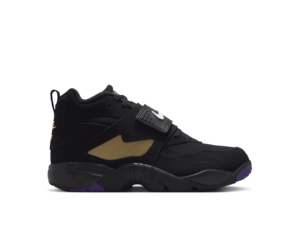 Nike Air Diamond Turf 'BLK/WHT-Club PURP -Metallic Gold