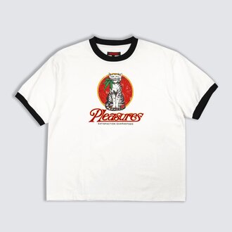 Pleasures Pleasures Cat Heavyweight Ringer Tee