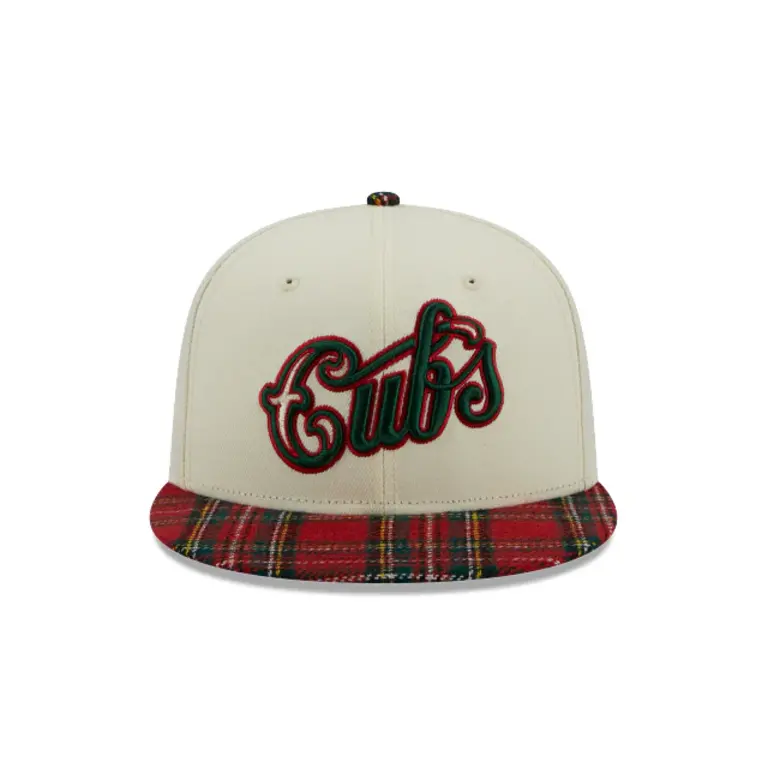 New Era New Era 950 Chicago Cubs Plaid Visor Hat