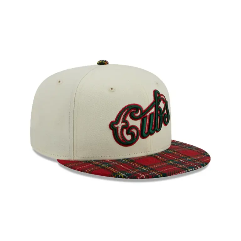 New Era New Era 950 Chicago Cubs Plaid Visor Hat