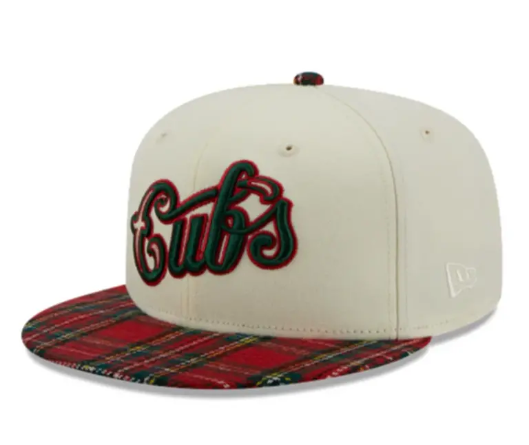 New Era New Era 950 Chicago Cubs Plaid Visor Hat