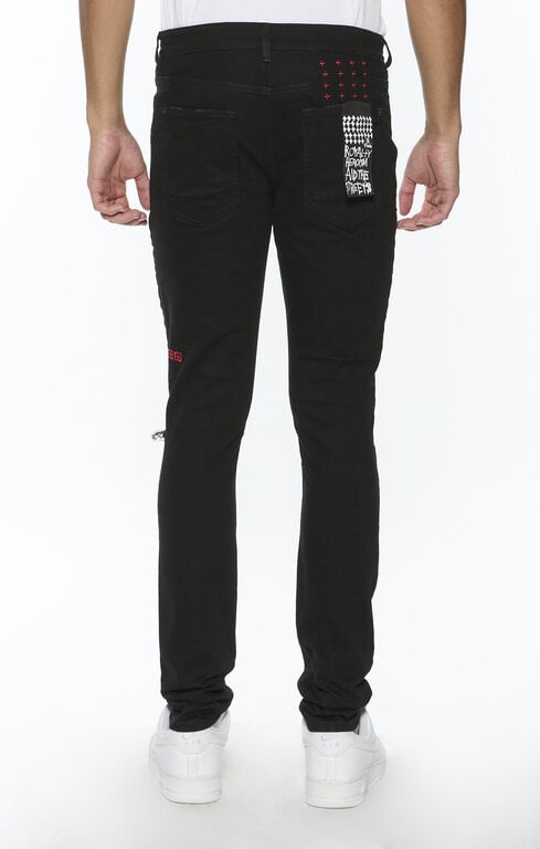 Ksubi Ksubi Van Winkle Laid Black Sting Denim