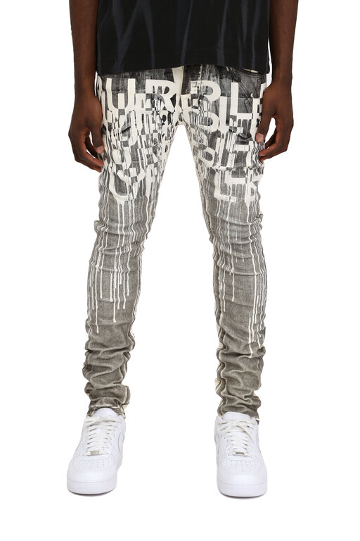 Purple Brand Purple Brand Reverse Black Foil Skinny Denim Pant