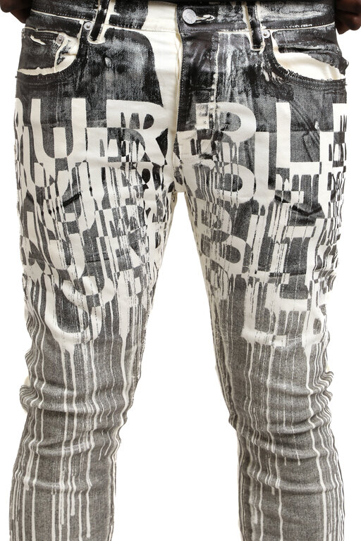 Purple Brand Purple Brand Reverse Black Foil Skinny Denim Pant
