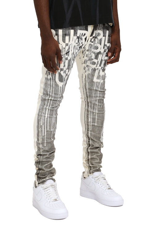 Purple Brand Purple Brand Reverse Black Foil Skinny Denim Pant