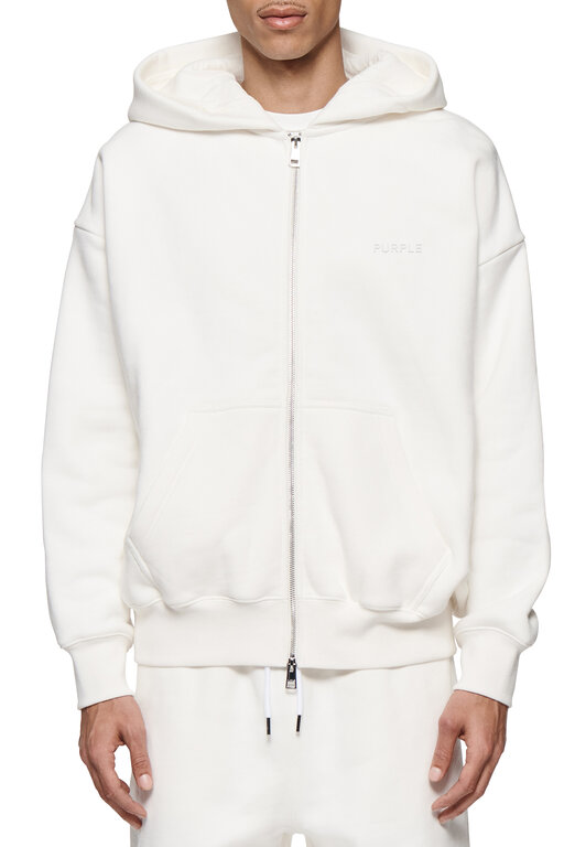 Purple Brand Purple Brand Heavy Fleece Zip Front Hoodie