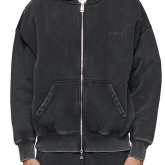Purple Brand Purple Brand Heavy Fleece Zip Front Hoodie