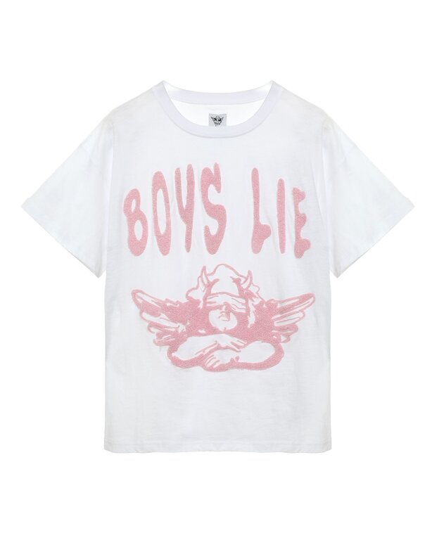Boys Lie Boys Lie In Denial V2 Boyfriend Tee