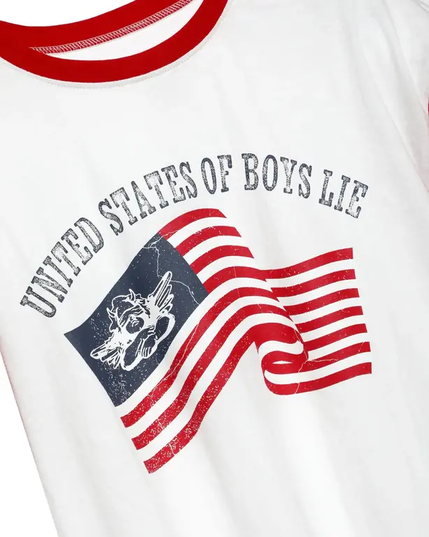 Boys Lie Boys Lie United States of Boys Lie Boyfriend Tee