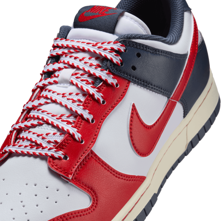 Nike Dunk Low Retro 'White/University Red-Thunder Blue