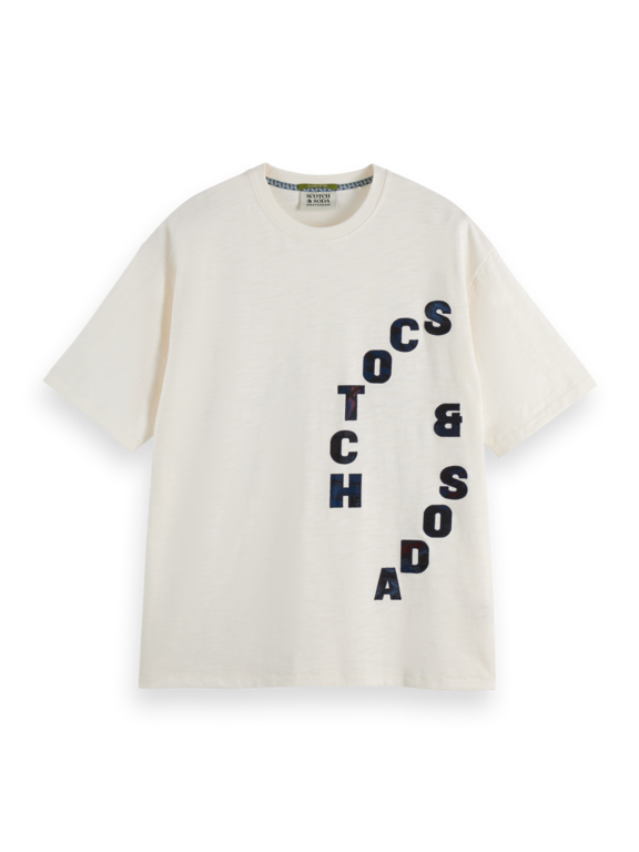 Scotch & Soda S&S Loose Fit Applique Tee