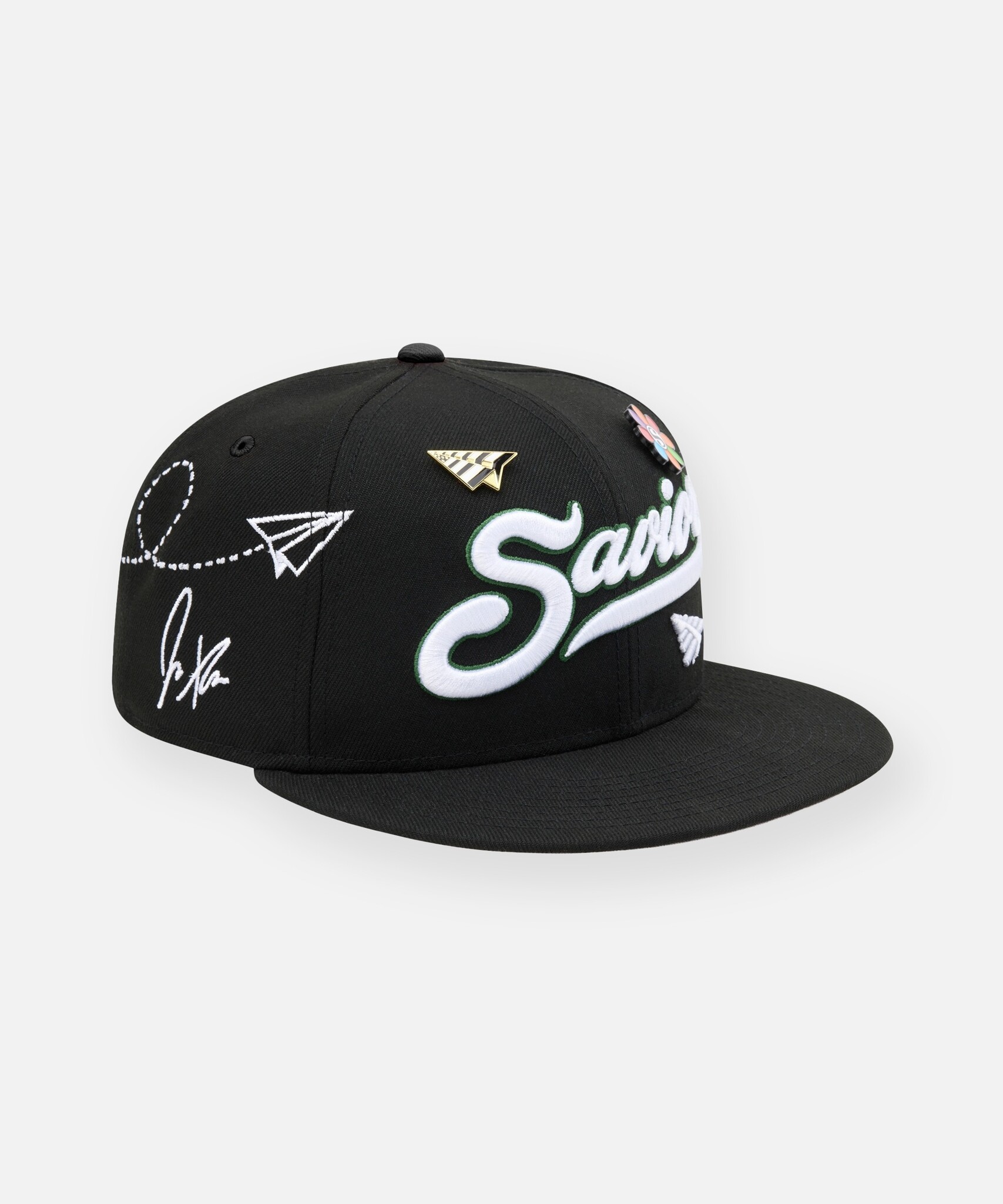 Jae Tips x Planes Savior 59Fifty Fitted Crown Hat 'Black