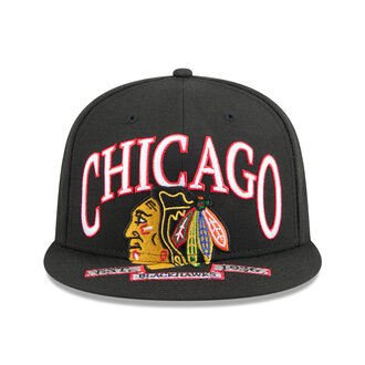 New Era New Era 5950 Chicago Blackhawks Oversized Fitted Hat