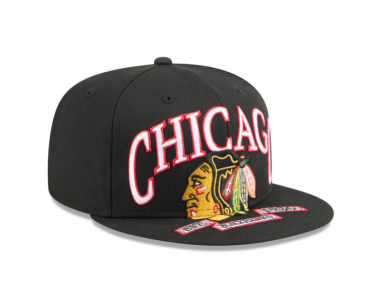 New Era New Era 5950 Chicago Blackhawks Oversized Fitted Hat
