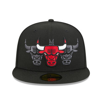 New Era New Era 5950 Chicago Bulls Tri Hit Fitted Hat