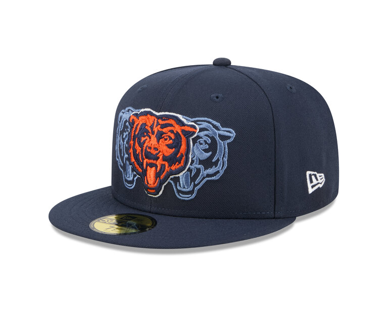 New Era New Era 5950 Chicago Bears Tri Hit Fitted Hat