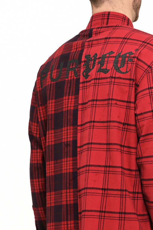 Purple Brand Purple Brand Dual Button Up Shirt