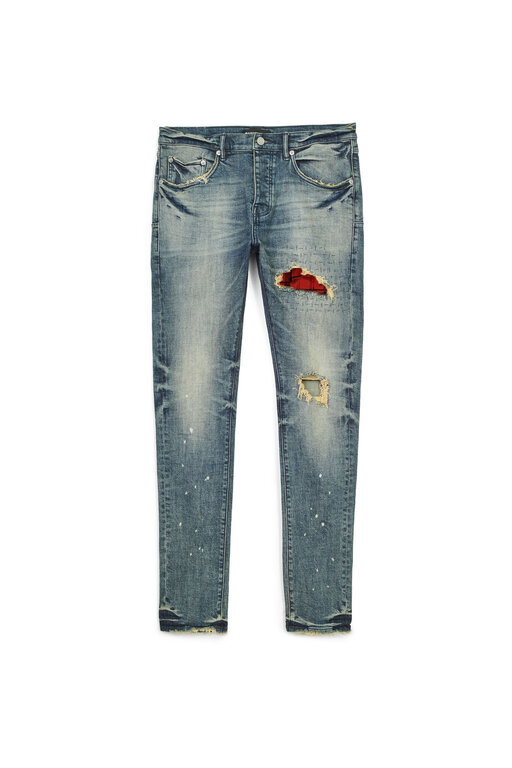 Purple Brand Purple Brand Skinny Plaid Patch