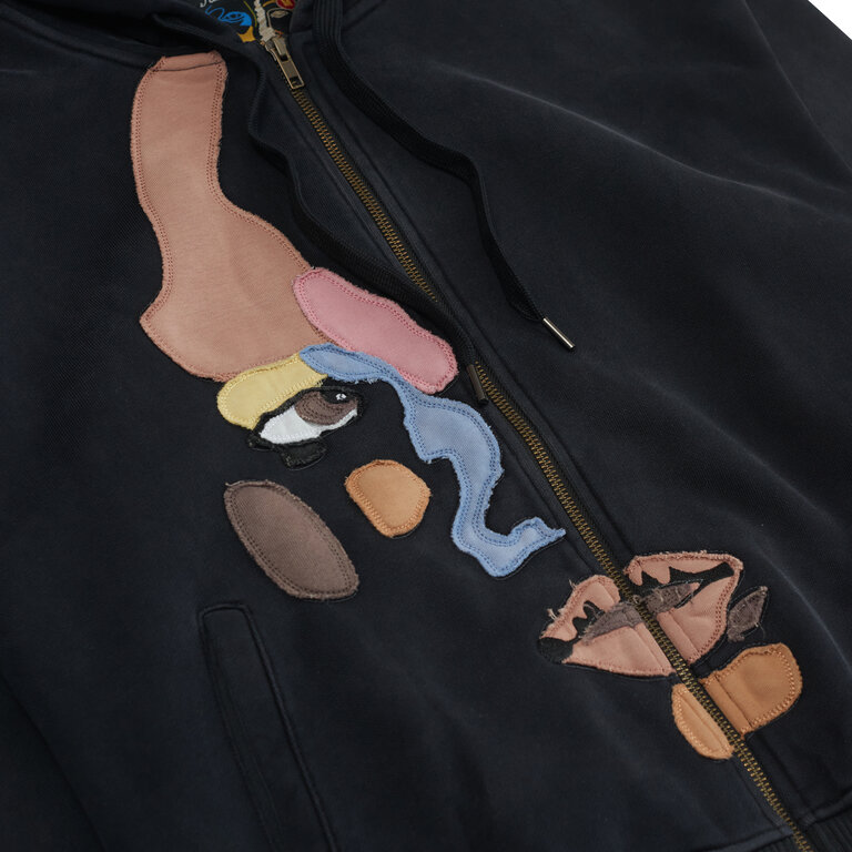 Kidsuper KidSuper Side Eye Face Zip Up Hoodie