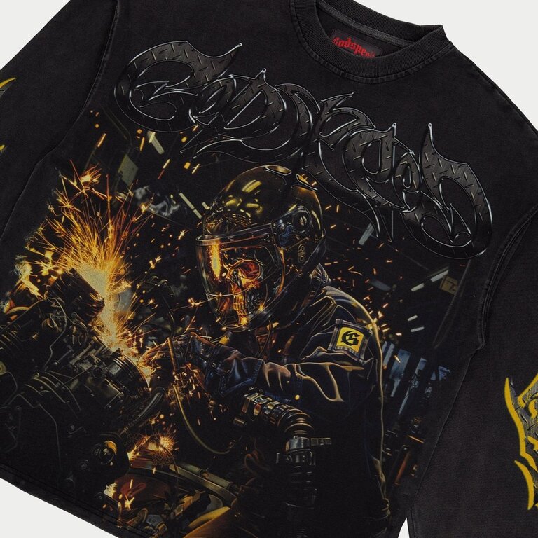 Godspeed Godspeed Under Construction Long Sleeve Tee