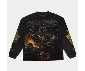 Godspeed Under Construction Long Sleeve Tee 'Black Wash