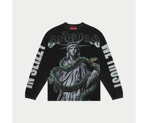 トップス godsavage Godspeed Top 5 Slizzy Long Sleeve Tee 'Black Wash|11653867