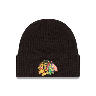 New Era New Era Knit Chicago Blackhawks Waffle Beanie