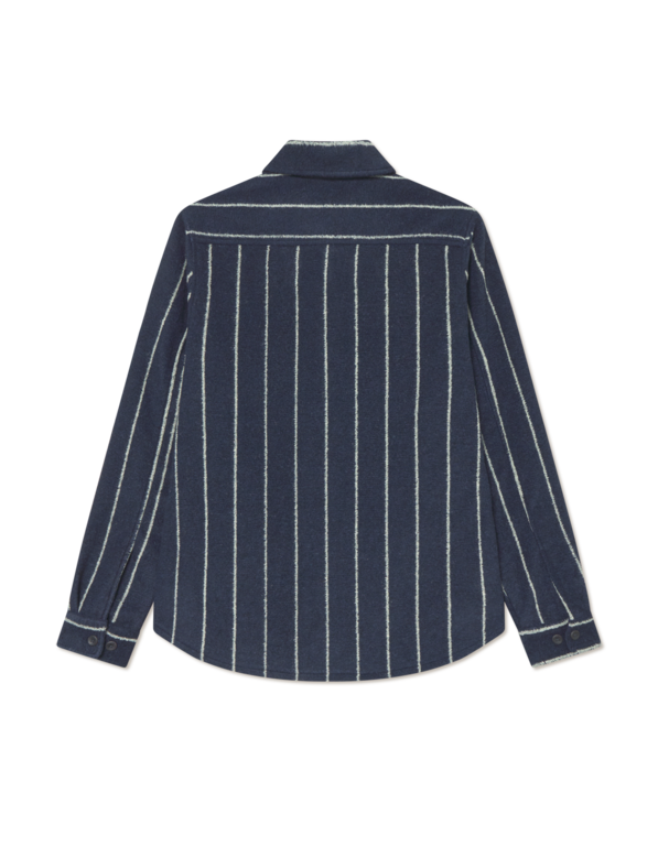 Les Deux Les Deux Lennon Wool Pinstripe Overshir