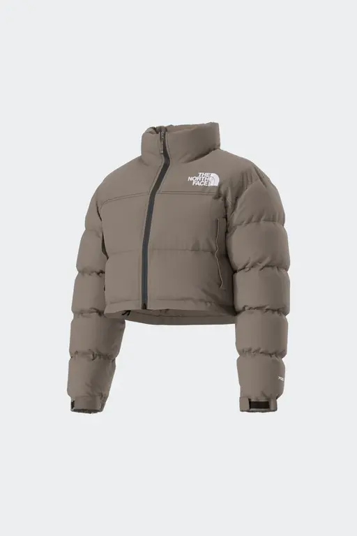 Wmns TNF Nuptse Short Jacket 'Mocha Brown|NF0A5GGEBOW|Top