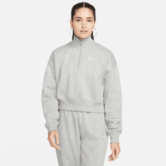 Nike Wmns Nike Sportswear Phoenix Fleece 1/2-Zip Crop Sweatshirt