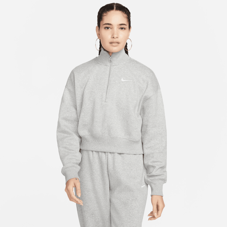 Nike Wmns Nike Sportswear Phoenix Fleece 1/2-Zip Crop Sweatshirt